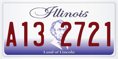IL license plate A132721