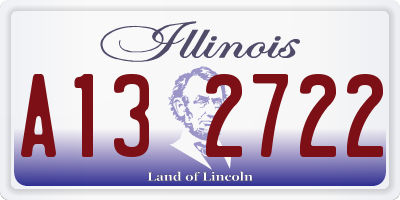IL license plate A132722