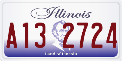 IL license plate A132724