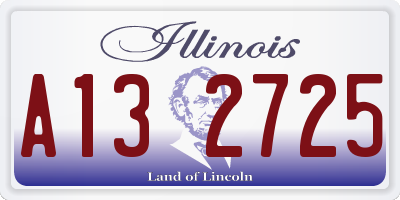 IL license plate A132725