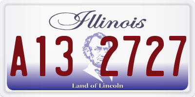 IL license plate A132727