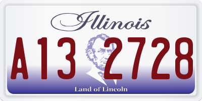 IL license plate A132728
