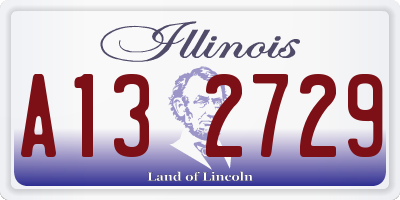 IL license plate A132729