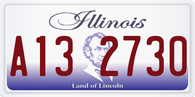 IL license plate A132730