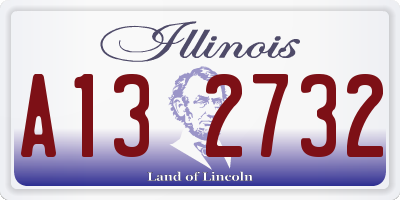 IL license plate A132732
