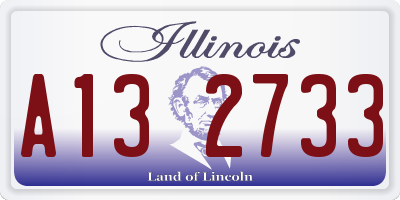 IL license plate A132733