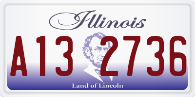 IL license plate A132736
