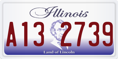 IL license plate A132739