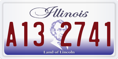 IL license plate A132741