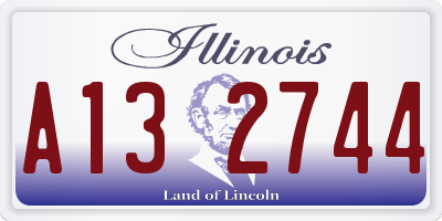 IL license plate A132744