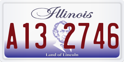 IL license plate A132746