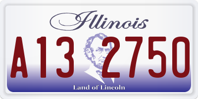IL license plate A132750