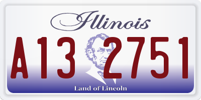 IL license plate A132751