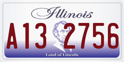IL license plate A132756