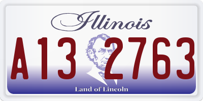 IL license plate A132763