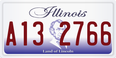 IL license plate A132766