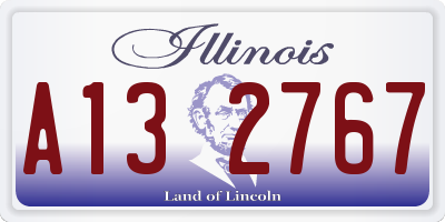 IL license plate A132767