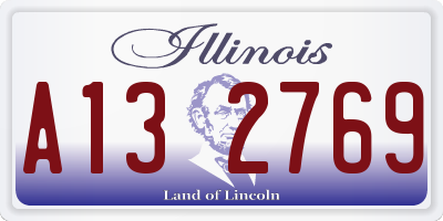 IL license plate A132769