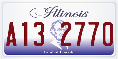 IL license plate A132770
