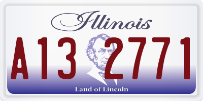 IL license plate A132771