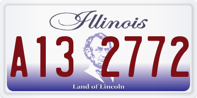 IL license plate A132772