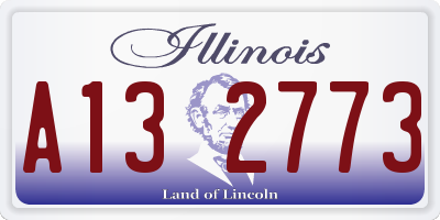 IL license plate A132773