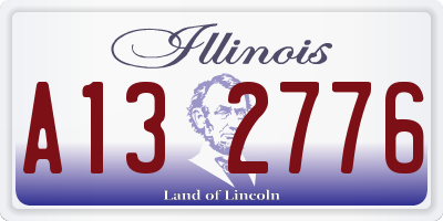 IL license plate A132776