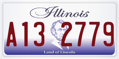 IL license plate A132779