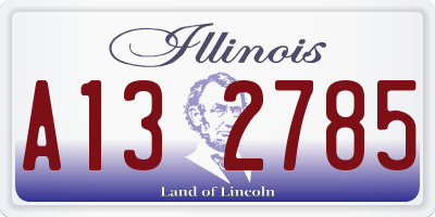IL license plate A132785
