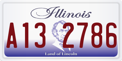IL license plate A132786