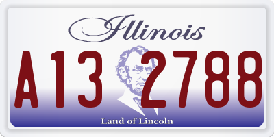 IL license plate A132788