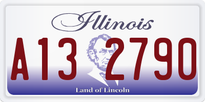 IL license plate A132790