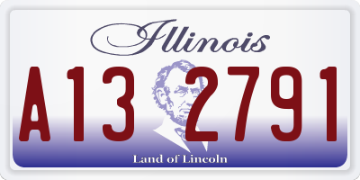 IL license plate A132791