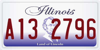 IL license plate A132796