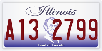 IL license plate A132799