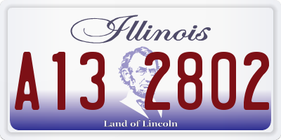 IL license plate A132802
