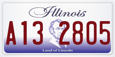 IL license plate A132805