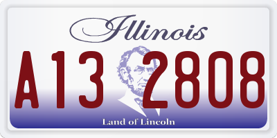 IL license plate A132808