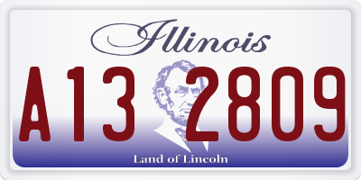 IL license plate A132809