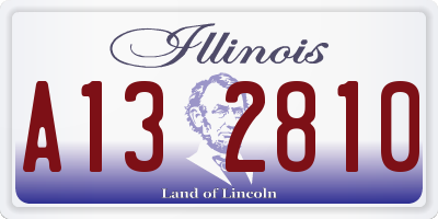 IL license plate A132810