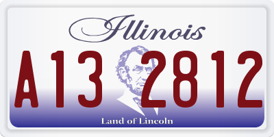 IL license plate A132812