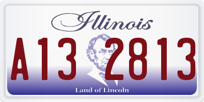 IL license plate A132813