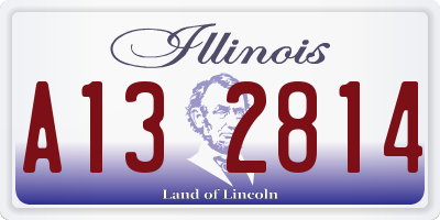 IL license plate A132814