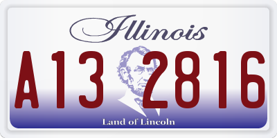 IL license plate A132816