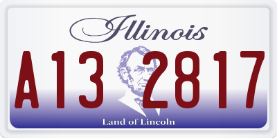 IL license plate A132817