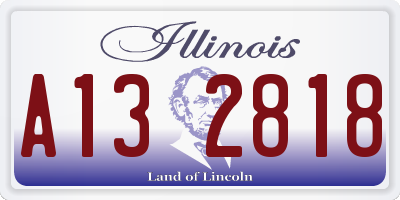 IL license plate A132818