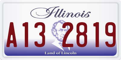IL license plate A132819