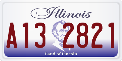 IL license plate A132821