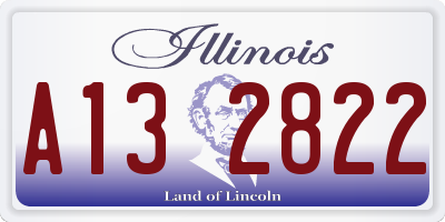 IL license plate A132822