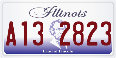 IL license plate A132823